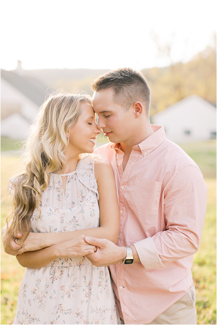 golden hour engagement session at valley forge | sarah canning photography
