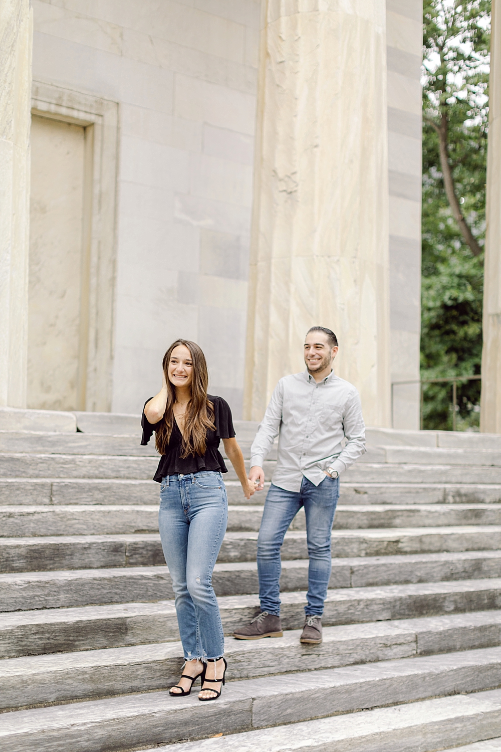 Engagement Photos in Old City Philadelphia at 2nd Bank